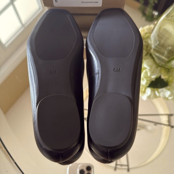 Steve Madden Cela Black Leather Ballet Flat - Picture 8 of 12